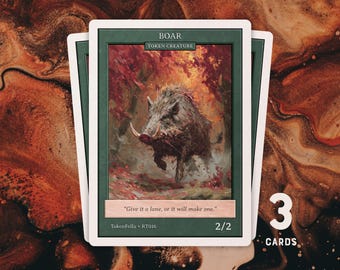 3x Boar Token • MTG | RT016