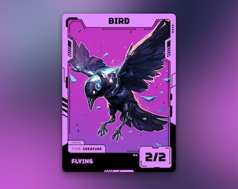 Bird Token • Black 2/2 Flying • MTG | FW195