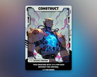 構築トークン | MTG 無色 0/0 アーティファクト スケーリング | 未来アニメデザイン | フューチャーウェーブ | FW026