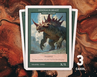 3 fichas de Bestia Dinosaurio • MTG / RT035
