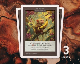 MTG用バナナトークン3枚 | RT005