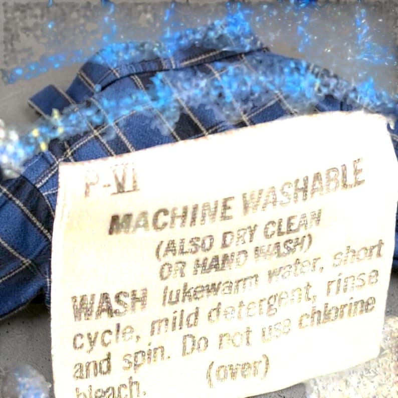 Pendleton Plaid Flannel Shirt M VTG 70s 100% Virgin Wool Washable Blue Tan Usa image 9