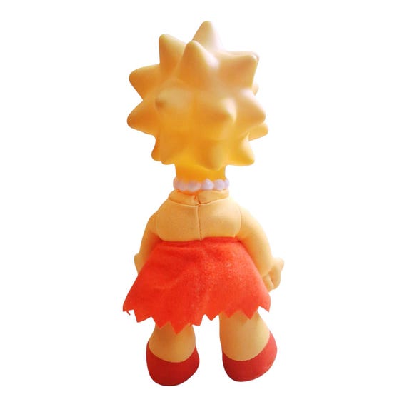 VTG the Simpsons Lisa Simpson Plush Toy Doll 1990 Matt Groening