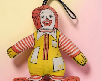 Adorno navideño de peluche vintage de Ronald McDonald de 1981, 10 cm (4 pulgadas), McDonald's Corp. Corea