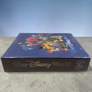 Álbum de fotos vintage de Walt Disney World de 1999, 80 páginas magnéticas, Mickey Mouse, 3 anillas. imagen 12