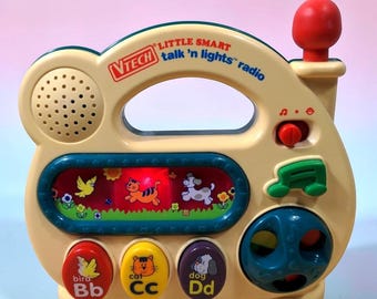 VTech Little Smart Talk 'n Lights Radio: 1995 Y2K Musical Toy