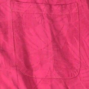 Tommy Bahama Shirt M 100% Seide VTG Herren Pink Floral Jacquard Camp Aloha Tropical Bild 8