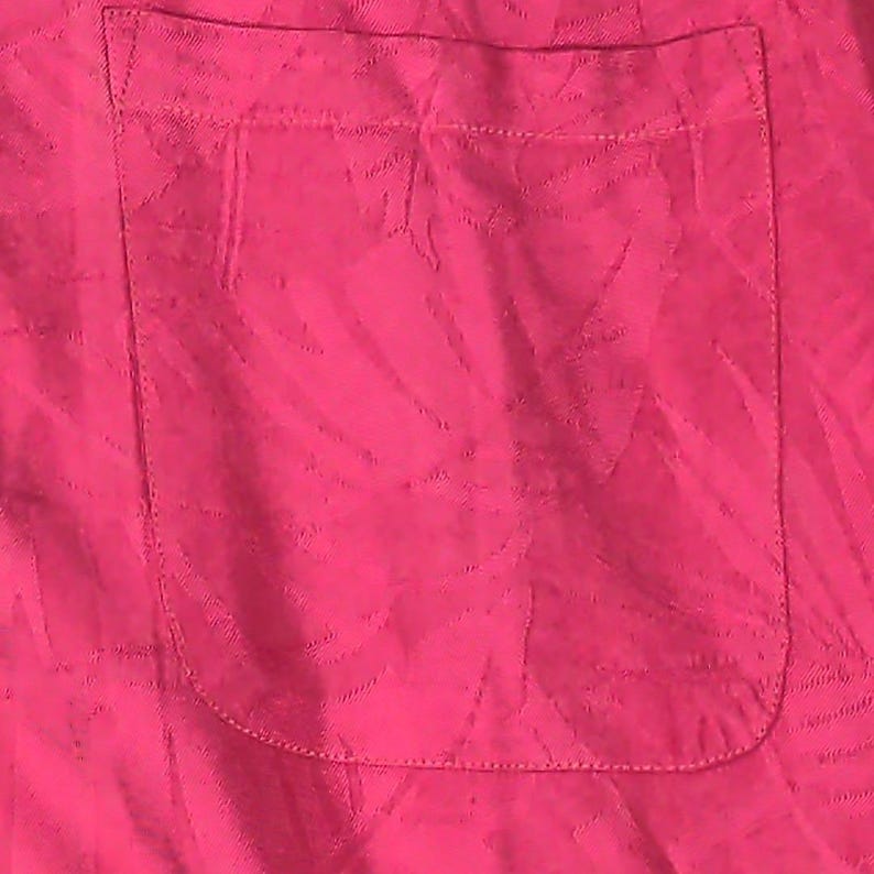 Tommy Bahama Shirt M 100% Seide VTG Herren Pink Floral Jacquard Camp Aloha Tropical Bild 8