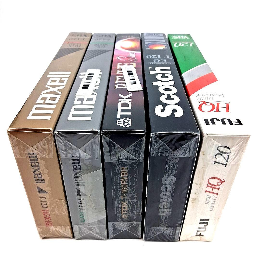 ＶＨSテープ Sealed Vintage VHS Tape Lot: Maxell, Fuji, Scott, TDK - Etsy