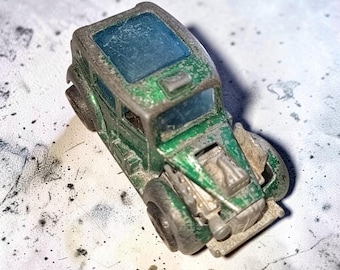 VTG 70s Hot Wheels Redline Cockney Cab Green HK Diecast Vintage Toy Car 1970