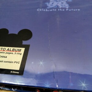 Álbum de fotos vintage de Walt Disney World de 1999, 80 páginas magnéticas, Mickey Mouse, 3 anillas. imagen 13