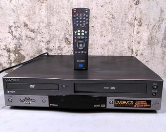 Vtg Go.Video DVR4000 DVD VCR Combo Dual Deck Player 2001 VHS Hi-Fi Remote Works