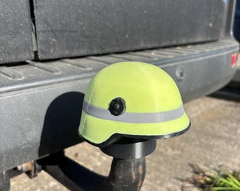 Firefighter Helmet Trailer Hitch Protective Cap – 50 mm – 3D-printed ASA plastic