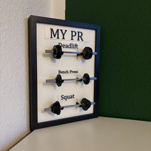 Fitness PR-tavla – Personlig rekordväggkonst för ditt hemmagym