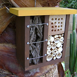 INSECT HOTEL, Bug Hotel, Insect House, Bug House, Insect Sanctuary, Bug Sanctuary, Yard Art. Filling Materials May Vary. Made to Order.