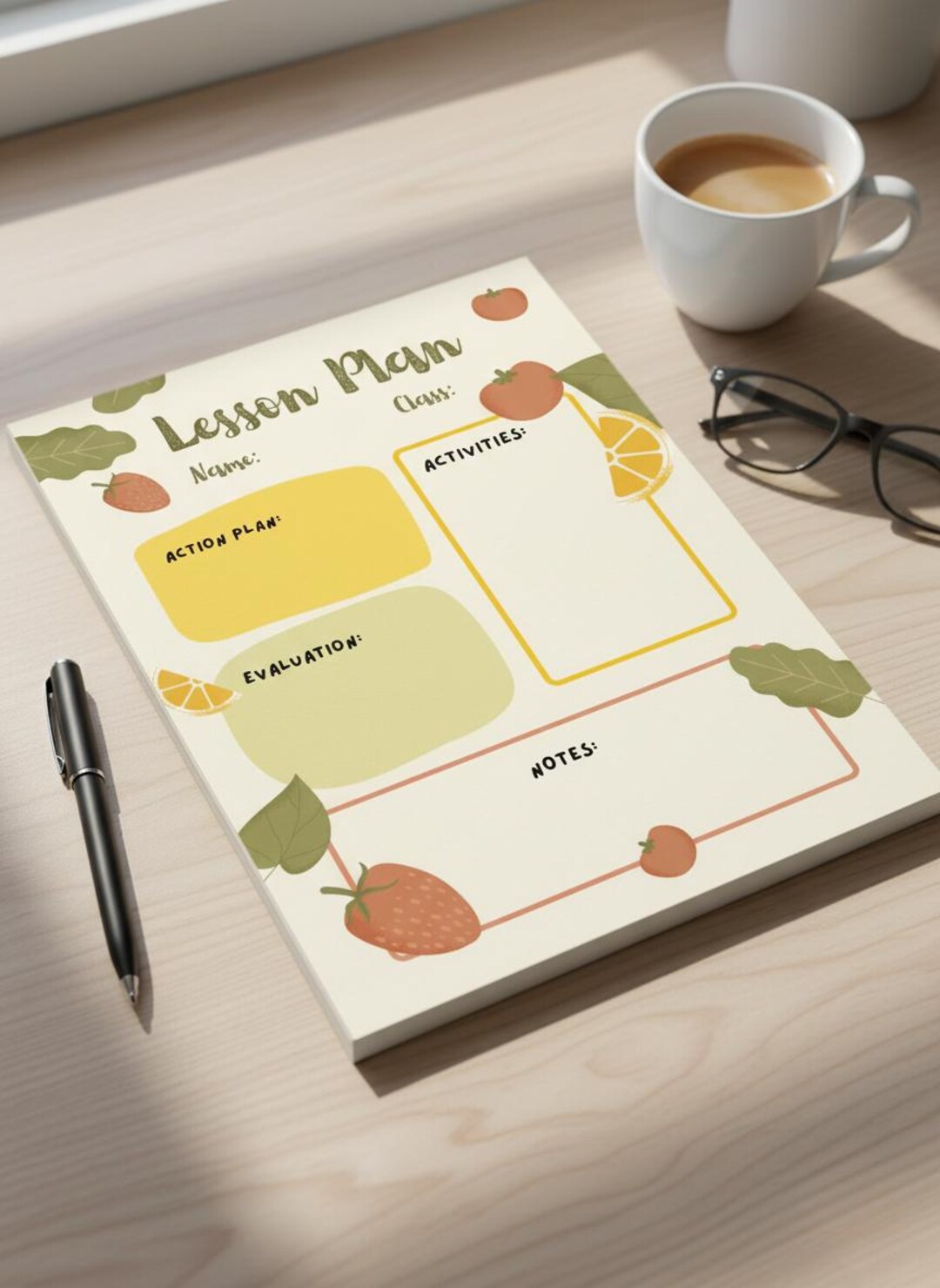 Printable Lesson Plan, Teacher Planner PDF, Weekly Lesson Tracker ...