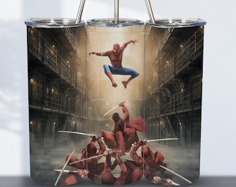 SPIDERMAN Tumbler Wrap Design 20 oz Skinny Super Hero Printable Sublimation (PNG Digital Download)