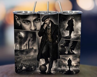 Neymar Jr Brazil Soccer Tumbler Wrap Design 20 oz Skinny Fifa World Cup Printable Sublimation (PNG Digital Download)