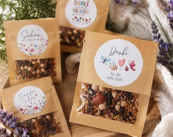Wild & Wunderschön • Blumensamen Gastgeschenk • Saatmischung im Kraftpapiertütchen • Kleines Danke Geschenk • Mitbringsel • Erzieher, Lehrer