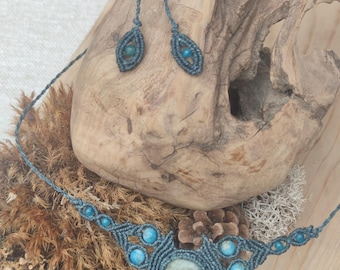 Collier macramé " Angel"