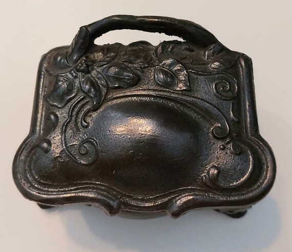 Antique Jewelry Box, Art Nouveau Ring Casket, Dee… - image 5