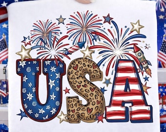 Preppy 4th Of July PNG, 4th Of July Png, Patriotic Png, USA PNG