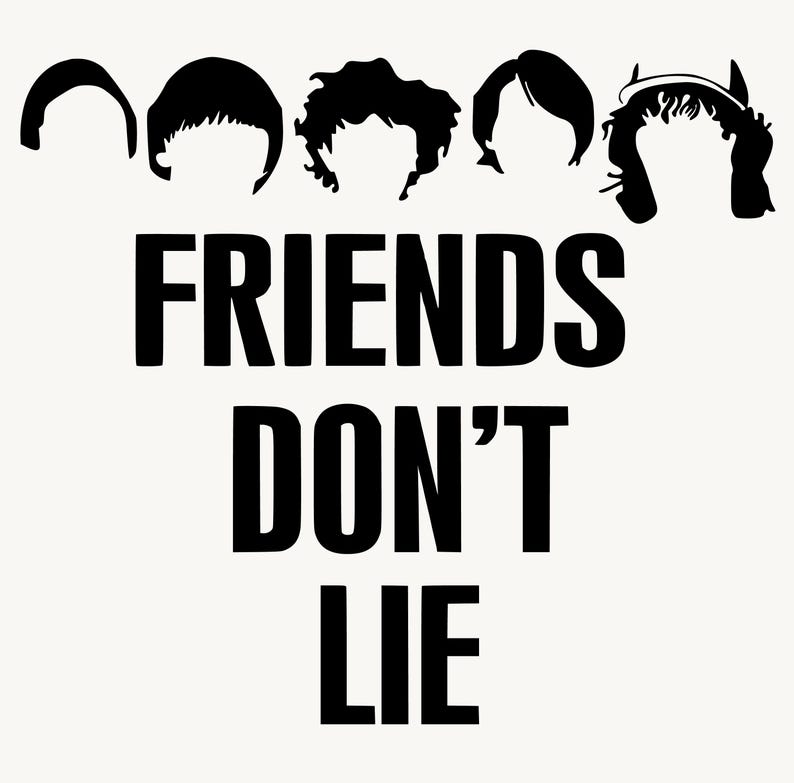 Friends Don’t Lie SVG, Stranger Things SVG, Upside Down PNG - Etsy