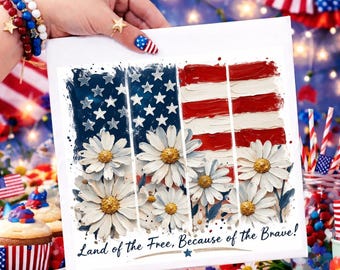 Brushstroke USA PNG, 4th of July, Patriotic American Flag, 250th Anniversary