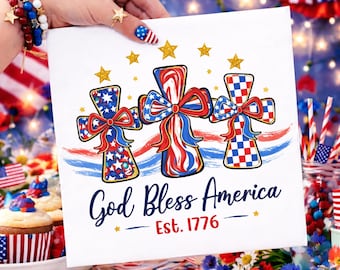 Deus Abençoou a América PNG, Coquette Bow EUA, Bandeira Retrô 4 de Julho PNG