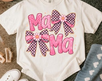 Mamãe preppy PNG, Mamãe para o Dia das Mães PNG, Design de camiseta para mamãe moderna