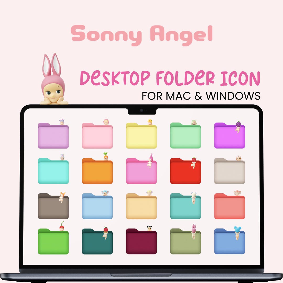 Sonny Angel Kawaii Folder Icons | Pack of 20 | Icons Aesthetic Mac ...