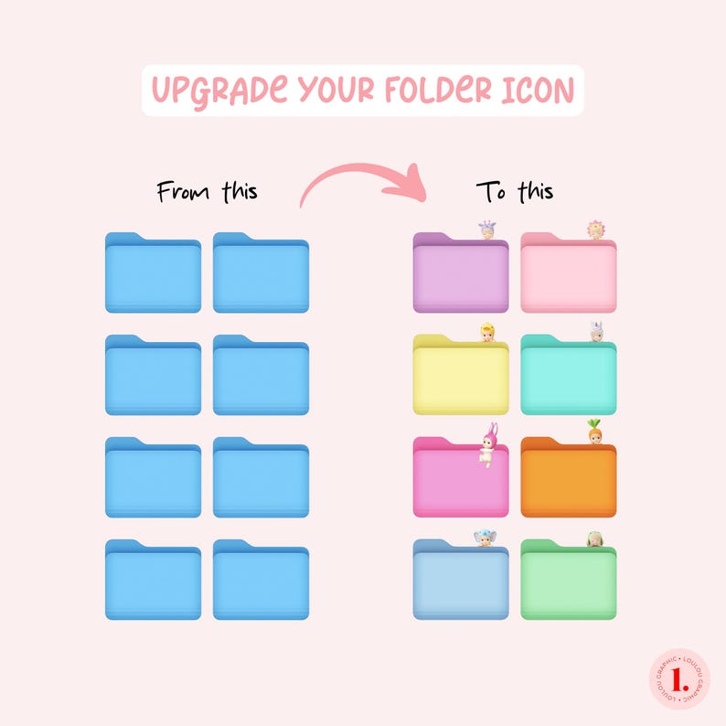 Sonny Angel Kawaii Folder Icons | Pack of 20 | Icons Aesthetic Mac ...