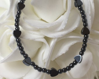 Hematite Heart Medical ID Alert Replacement Bracelet!