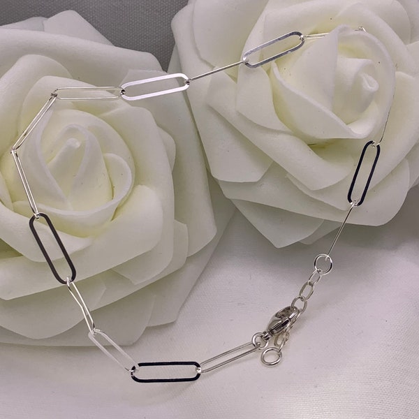 Paper Clip Ankle Bracelet Etsy