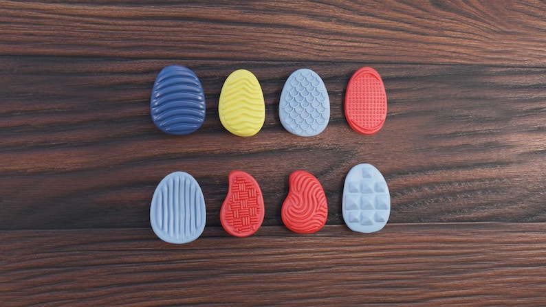 Textured Worry Stones STL Bundle – Sensory Toy for Autism & Anxiety Relief – Fidget Stones 3D Print Files – Calming Sensory Set Kids & Adults