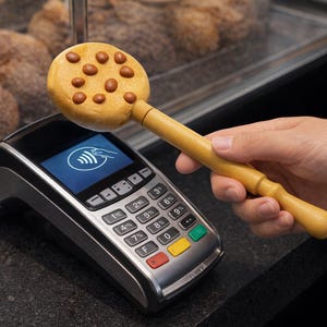 Plik do druku 3D różdżki do płatności zbliżeniowych Cookie Wand - model 3D różdżki do płatności NFC - cyfrowe drukarki STL 3MF i wielokolorowe - akcesorium do płatności zbliżeniowych