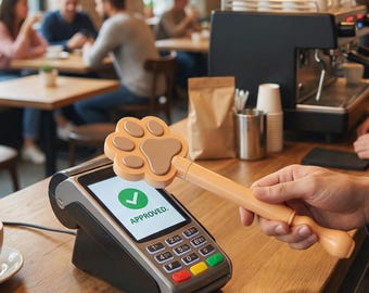 Paw Tap to Pay Wand for 3D Printing | Cute Contactless Payment Tool | Cat & Dog Paw Credit Card Wand | DIY Digital Download
