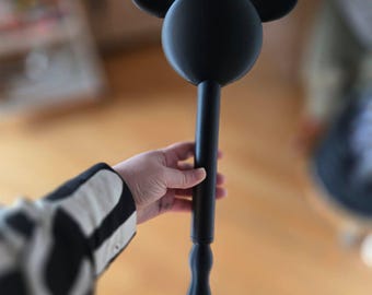 Varita de Mickey Mouse STL con toque para pagar – Accesorio de varita NFC para pago sin contacto – Impresión 3D de un solo color – Varita de pago con símbolo WIFI de orejas de Mickey