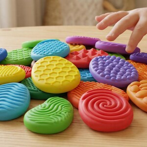 Textured Worry Stones STL Bundle – Sensory Toy for Autism & Anxiety Relief – Fidget Stones 3D Print Files – Calming Sensory Set Kids & Adults