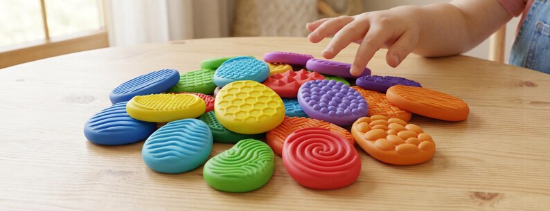 Textured Worry Stones STL Bundle – Sensory Toy for Autism & Anxiety Relief – Fidget Stones 3D Print Files – Calming Sensory Set Kids & Adults