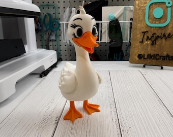 Silly goose -  goose 3D Print File - Multicolor 3MF - Cute Bird Desk Toy - AMS Ready - Digital Download - 3D model goose Figure