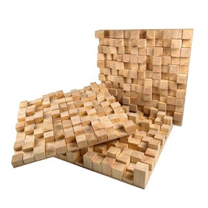 Akustisk trädiffusor «Skyline» - 50 x 50 cm / 20x20 tum | 2D QRD-panel | Trädiffusor i furu