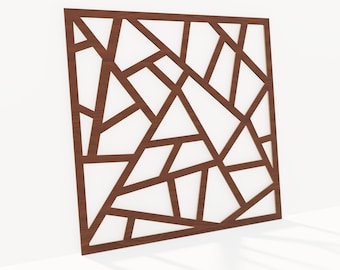 Set of 4 MDF Panels for Wall Decor "Skyross" | DIY Acoustic Panel Cover | Decorative Wooden (MDF) Hanging Wall Art for Home