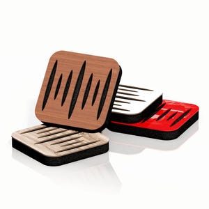 Mini panel acústico "Columbia" / Paneles decorativos de pared / Absorción - Difusión - Reflexión - Insonorización - Aislamiento / Tamaño: 23 x 23 cm