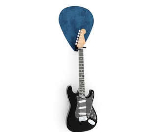 Panel acústico de pared con forma de púa de guitarra / Soporte individual decorativo fonoabsorbente / Compatible con Fender, Gibson, Ibanez, PRS
