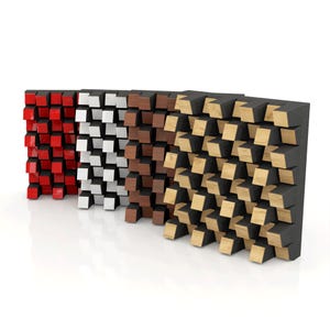 Klangakustik Studio Diffusor «Sirius» | 20"x20" (50x50 cm) | 2D QRD | Diffusion - Reflektieren - Absorbierens - Schallschutz |