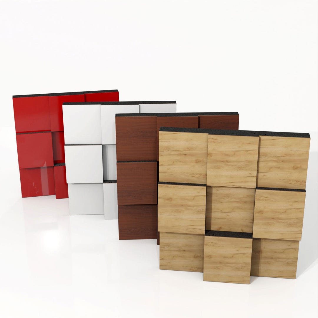 2 PACK — Sound Absorption-diffuse Acoustic Panels «edison» | Panel 20 ...