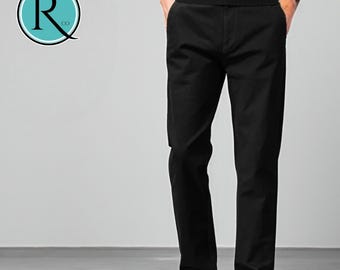 Casual Straight Pants | Loose Stretchable Chino Trousers | Daily Wear | Formal Minimalist Style