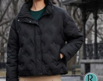 Stand Up Collar Coat | Casual Loose Padded Jacket | Modern Winter Y2K Streetwear