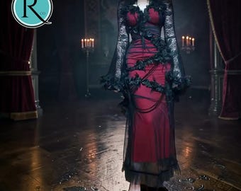 Gothic Lace Dress | Harajuku Lolita Mesh Design | Party Wear | Alt Style Outfit